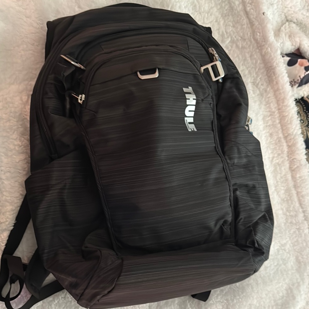 Thule Black Backpack Sleek Durable Design